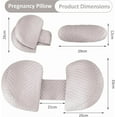 thumbnail image 2 of Eurhowing Large Body Pillow, Breathable Full Body Pillow for Side Sleeper, Soft Long Bed Pillow for Adults, 28"×13", Gray, 2 of 12