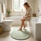 thumbnail image 5 of Alfombra de baño de microfibra suave absorbente - textura antideslizante en relieve, secado rápido, alfombra lavable a máquina, baño y cocina de baño, 5 of 5