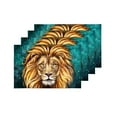 thumbnail image 4 of MKHERT Lion Aslan Digital Painting Lion Aslan Placemats Table Mats for Dining Room Kitchen Table Decoration 12x18 inch,Set of 4, 4 of 4