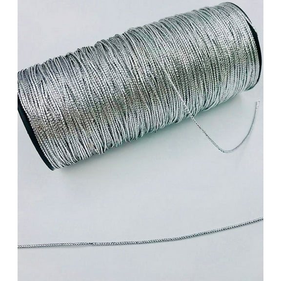 Trimplace Silver 1mm Braided Mini Cord