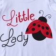 thumbnail image 4 of Toddler Baby Girl Clothes Cartoon Pattern Ruffled Tops and Shorts Summer Outfits White 12-18 Months, 4 of 6