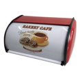 thumbnail image 1 of Caja de pan rústica con tapa enrollable, contenedor para pan, contenedor para guardar pan Rojo, 1 of 8