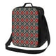 thumbnail image 1 of Disketp Red And Orange On Blue Teal Bolsa Térmica Estampada para Almuerzo, Lonchera para Hombres y Mujeres Adultos, 1 of 7