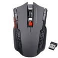 thumbnail image 2 of Ratón óptico inalámbrico para juegos SUSUchens 2.4G, 6 teclas, 1600 DPI, suspensión automática, para PC y portátil, 2 of 8