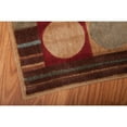 thumbnail image 5 of Nourison  Rhythm RST80 Area Rug 1'11" x 7'6" Runner Latex Free Polyester,Synthetic,Acrylic Geometric 8' Runner Indoor,Runner Red, 5 of 5