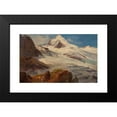 thumbnail image 2 of Friedrich Zeller 18x12 Black Modern Framed Museum Art Print Titled - A Glacier in the Salzburg Region, 2 of 5