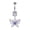 24040901-4, variant on Cool and elegant aurora glitter butterfly navel ring piercing accessory