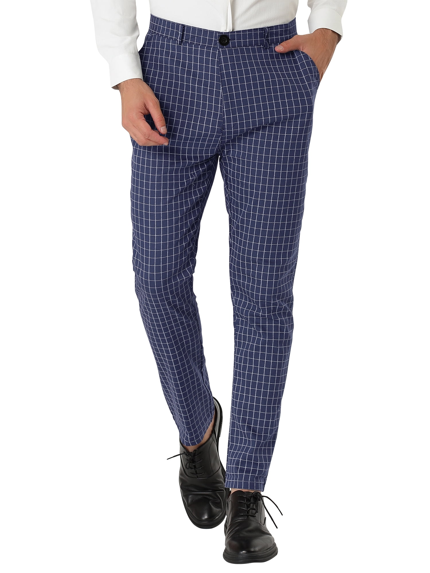 Pantalones Capri Ajustados Para Hombre, Color Caqui, Elásticos, Recortados, Chinos, Casuales, De Negocios, Corte Recto, Parte Delantera Plana, Pantalones Capri, Negro