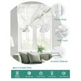 thumbnail image 2 of Marble Tie Up Curtains for Windows 63 Inch Length Balloon Curtains Kitchen Adjustable Balloon Window Shade Grey Golden Crack Minimalistic Abstract Tie Up Valance Bathroom Curtain Window 42"x63", 2 of 6