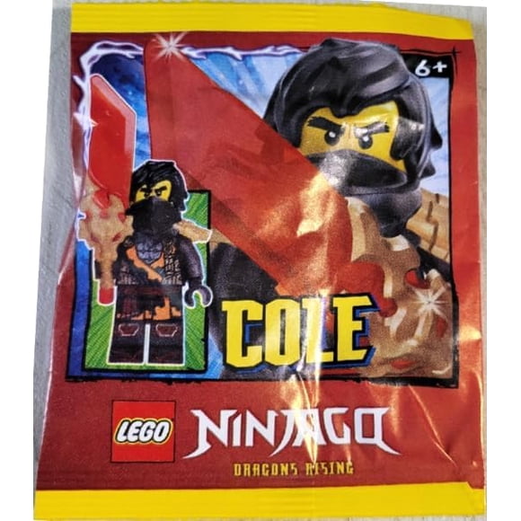 LEGO Ninjago Dragons Rising Season 3: Cole Minfigure with Dragon Shoulder Armor- Ages 6+
