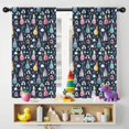 thumbnail image 5 of Blackout Kids Curtains,Dark Blue Princess Castle Pattern Childrens Insulated Curtains Set Of 2,Bedroom Essentials,Toddler Room Decor 42"x54", 5 of 5