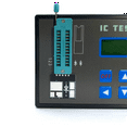 thumbnail image 5 of Handheld Rechargeable LED Integrated Circuit Tester Transistor Diode Triode Tester Digital Transistor IC Chips Detector,1 x IC tester,Black, 5 of 6