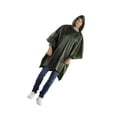 thumbnail image 1 of Bearachild Chubasquero Unisex senderismo Camping Poncho con capucha impermeable a prueba de viento impermeable Camping ropa impermeable cubierta de lluvia Paraguas de lluvia Verde Bearachild HA067073-05, 1 of 6