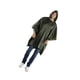 thumbnail image 1 of Yuarrent Chubasquero Unisex senderismo Camping Poncho con capucha impermeable a prueba de viento impermeable Camping ropa impermeable cubierta de lluvia Paraguas de lluvia Verde Yuarrent HA067073-05, 1 of 6