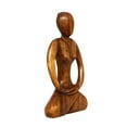thumbnail image 5 of 12" Wooden Handmade Abstract Sculpture Statue Handcrafted "Tranquility" Gift Art Decorative Home Decor Figurine Accent Decoration Artwork Hand Carved, 5 of 8