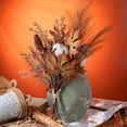 thumbnail image 6 of Artificial Fake Flowers Plants Silk Flower Arrangements Wedding Bouquets Decorations Plastic Floral Table Centerpieces for Home Kitchen Garden Party Décor (Autumn Brown), 6 of 13