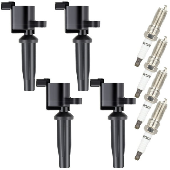 ECCPP FD505 4 ignition coils with 4 iridium Spark Plugs for ford for Lincoln for Mercury Escape C-Max Fusion Transit Connect MKZ for Mariner Milan 2.0L 2.5L FD505 DG-507 DG-541