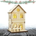thumbnail image 1 of Mini Maison de Poupée de Noël Miniature avec Lumières LED Maison de Bricolage de Noël avec Lumières Décorations de Noël Intérieures Bâtiment de Collection de Noël Régulier, 1 of 9