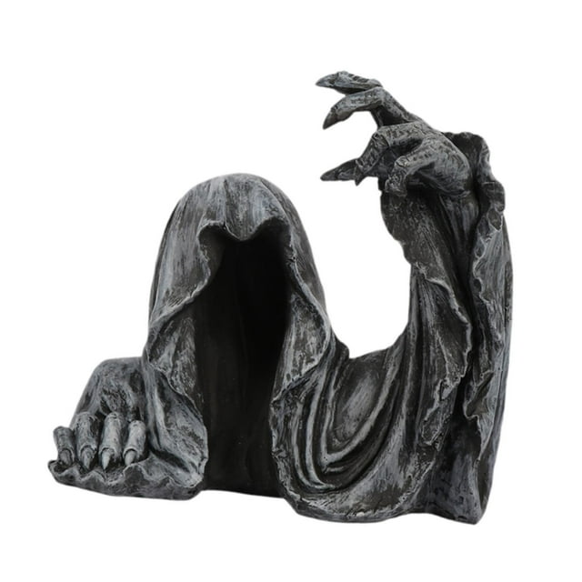 Estatua de mano horrible, escultura de resina, decoración de jardín, aterradora, fácil de usar, impermeable, decoración gótica para jardín al aire 19 cm x 10 cm x 17 cm