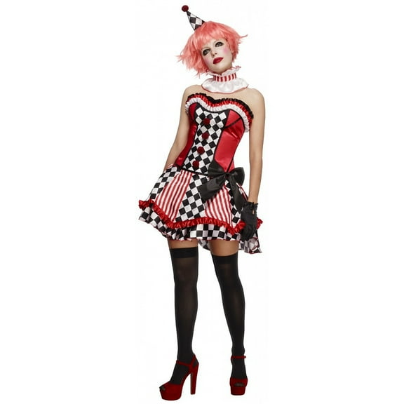 Fever Deluxe Clown Cutie Adult Costume Size Large