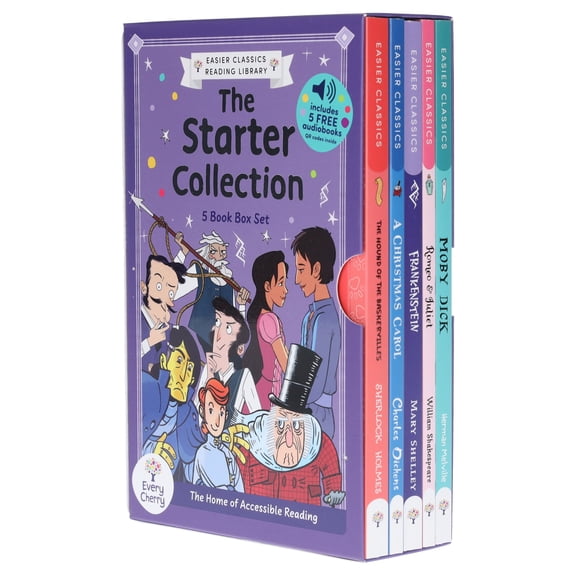 Easier Classics Library Starter 5 Books Box Set Free Audio - Ages 7 - Paperback
