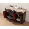 thumbnail image 5 of Stufurhome 60 inch Amelia Double Sink Vanity with Travertine Marble Top, 5 of 15