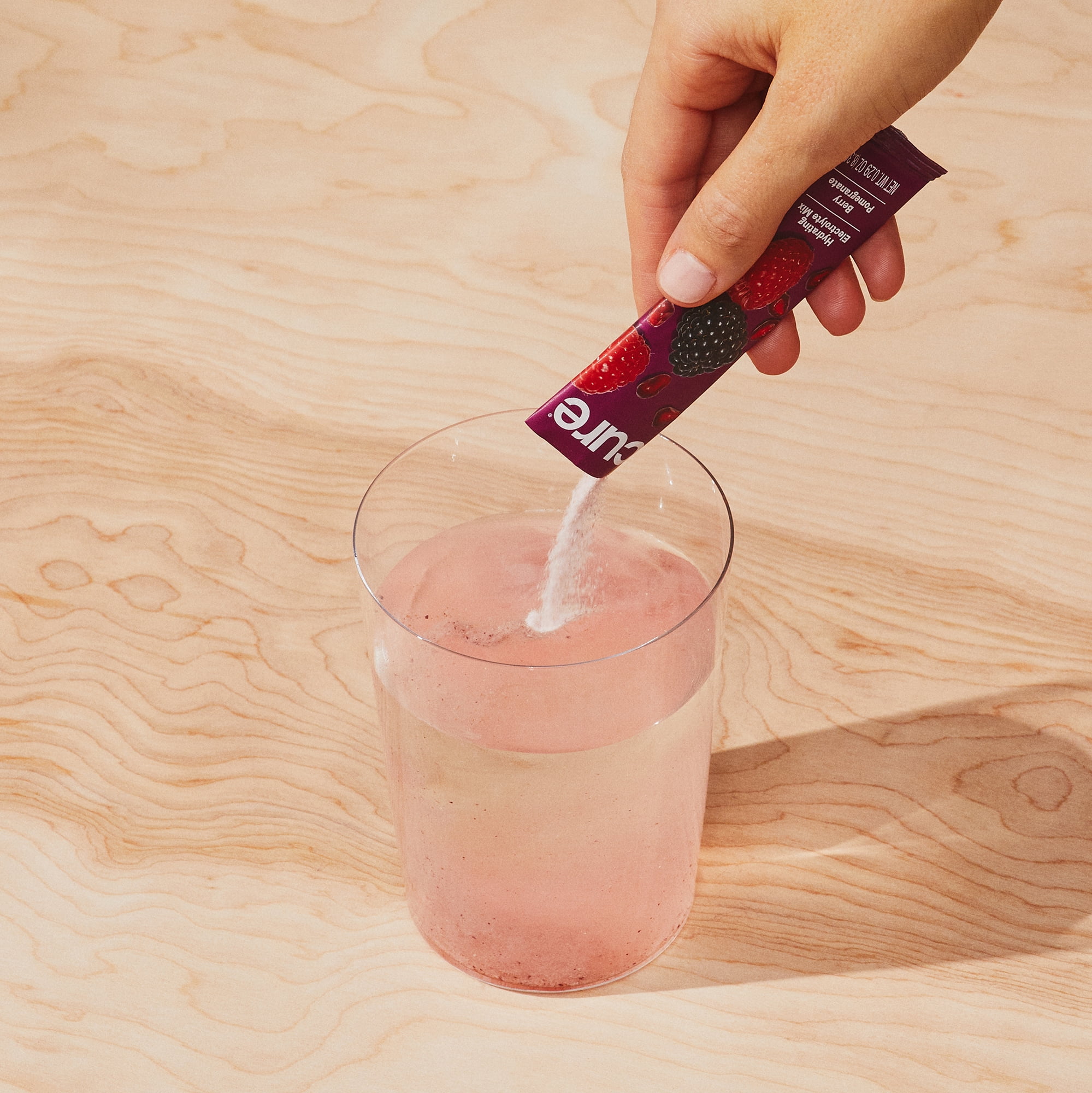 Cure Hydration Electrolyte Powder Drink Mix, Berry Pomegranate, 6 Packets