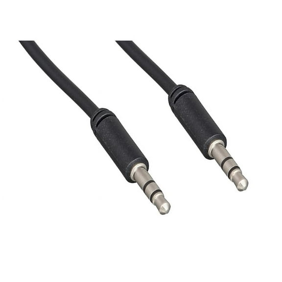 Slim Mold Aux Cable, 3.5mm Stereo Male to 3.5mm Stereo Male, 6 foot