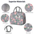 thumbnail image 4 of Womens Pioneer Flower Floral Print Pattern Lunch Box for Work,Insulated Lunch Bag for Women,Loncheras Para Mujer,Leakproof Adult Lunch Bag for Work,Beach,Travel,Picnic,Camping, 4 of 7