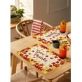 thumbnail image 4 of Fall Maple Placemats Set of 12 Leaf Thanksgiving Leaves Farmhouse Orange Ombre Heat Insulation Washable Place Mats, Rustic Non-Slip Table Mats for Dining Table Party Kitchen Decor,13x19 Inch, 4 of 4