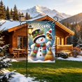 thumbnail image 2 of Christmas Garden Flag Double Sided Printed Festive Yard Banner Linen Outdoor Holiday Decoration for Patio, 2 of 6