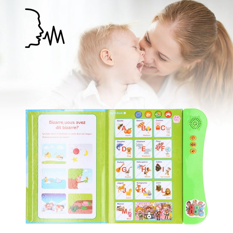 Interactive?Sound?Book, Kid?Read?Sound?Book French Educational?Toy Music Funny For Travel Green Interactive?Sound?Book, Kid?Read?Sound?Book French Educational?Toy Music Funny For Travel Green