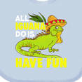 thumbnail image 4 of Inktastic Iguana Funny Pet Boys or Girls Baby Bib, 4 of 4