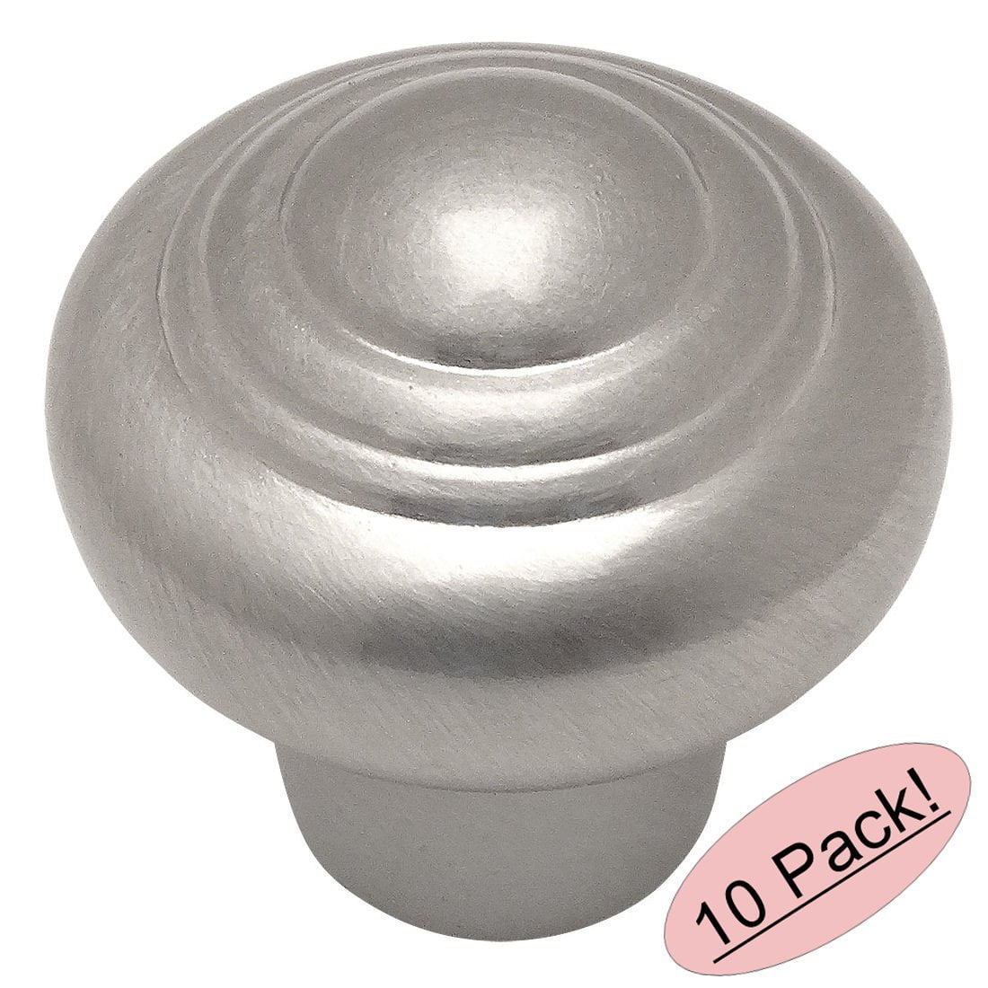 Cosmas 4582SN Satin Nickel Cabinet Hardware Round Knob 15//16 Diameter 10 Pack