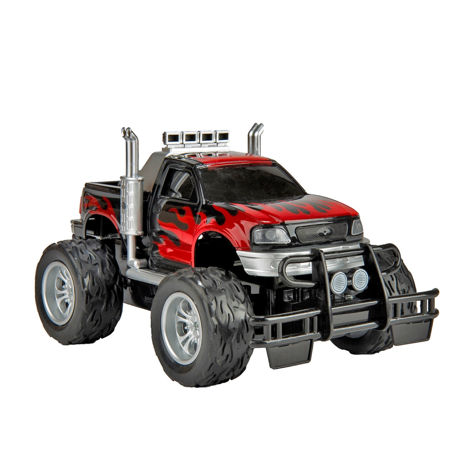 Remote Control Monster Truck for Kids – 1:16 Scale Big Wheels Pickup, Off-Road RC Toy Truck with Working Lights, Durable All-Terrain Vehicle, Fun Gift for Boys & Girls