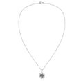 thumbnail image 5 of Sacred Om or Aum Symbol in Flaming Frame Sterling Silver Pendant Necklace, 5 of 6