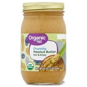 Great Value Organic Crunchy Stir and Enjoy Peanut Butter, 16 oz