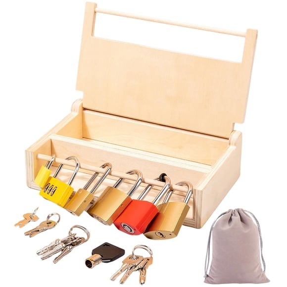 Set de juguetes con cerradura y llave MIKNEKE Montessori para niños mayores de 3 años