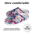 thumbnail image 6 of Goofa Skull rainbow color space Print Womens Mens Cotton Lightweight House Slippers , Washable Home Slippers,Indoor Comfy Bedroom Cozy Slippers-39/40, 6 of 7