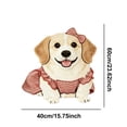 thumbnail image 3 of Yhmxh Cute Cartoon Dog Bath Mat, Funny Soft Plush Bathroom Rugs Decor for Dog Lovers, 23.62" x 15.75" Absorbent Non Slip Bath Rug Washable Floor Mat for Bathroom Tub, Kitchen, Bedroom, 3 of 6