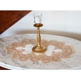 thumbnail image 5 of Gold European Lace and Antique Jacquard Fabric Doily, Placemat (14"/ 14"x21"), 5 of 5