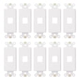 thumbnail image 1 of Adaptador de placa de pared decorativa de 1 puerto, blanco, paquete de 10, 1 of 3