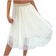 thumbnail image 1 of Falda de malla de encaje de longitud media de malla dulce con personalidad de estilo de color sólido de moda informal para mujer Wmkox8yi  FGJ2221, 1 of 5