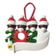 thumbnail image 1 of Adorno para árbol de Navidad 2020, decoración navideña familiar en cuarentena, pedido anticipado Miembro negro de la familia de 4, 1 of 6
