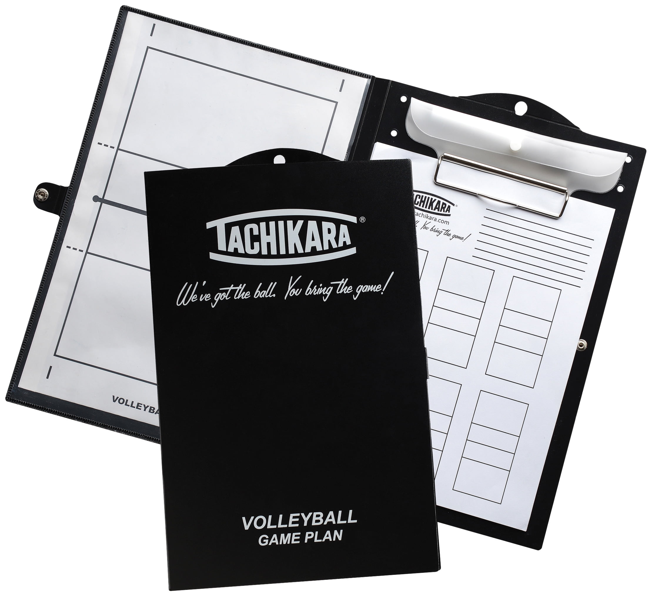 Tachikara GAMEPLAN Dry Erase Volleyball Clipboards (Black White)