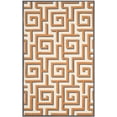 thumbnail image 4 of SAFAVIEH Four Seasons Lazar Geometric Polyester Runner Rug, Ivory/Brown, 2'3" x 8', 4 of 4