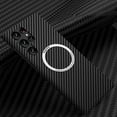 thumbnail image 2 of Carbon Fiber Magnetic Case Compatible Samsung Galaxy S22 Ultra/s22+/s22 Magnetic Wireless Charging Texture Splice, 2 of 3