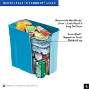 Titan by Arctic Zone 24 Can, 16 Quart Zipperless Soft Cooler, Ocean Blue