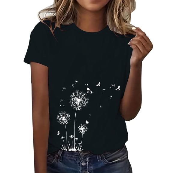 Weikingp Plus Size Spring Clothes For Women Elbow Length Tee Shirts For Women V Neck Tops For Women Summer Tops For Teens Fashion Clothing Black L