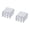 Clear, variant on Pack of 8 6Pin Motherboard Cable Combs PVC Wire Organizers for Laptop Build and Airflows in Gaming Rigs